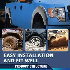 PIT66 Fender Flare Edge Trim 18 Feet, Fender Flare EPDM Rubber Seal for Car and Truck Wheel Wells, Fender Flare Gasket Universal Bonds w/Automotive-Grade Adhesive Tape Black