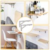 MINISOISO Folding Console Heavy Duty 350 mm Shelf Holder Stainless