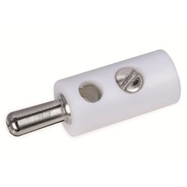 Model Train Plug 2.6 mm Pack of 10 with Cross Hole White 08894