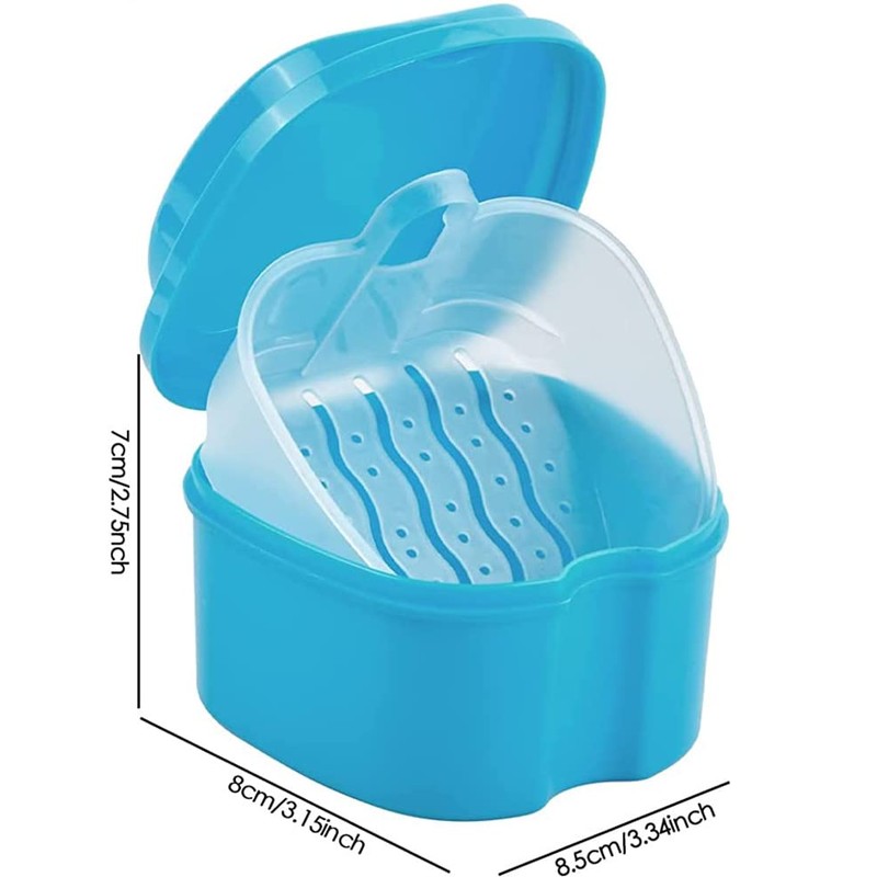 CHUANGOU Denture Care Set, Denture Box, Denture Brushes Denture Baths