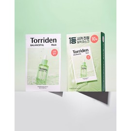 Toriden [토리든] 밸런스풀 시카 마스크팩 10매/1매 2종 (택1) [Toread] Balanceful Cica Mask Pack 10 Sheets/1 Sheet 2 Types (Choose 1)
