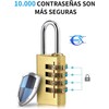 Small Format Combination Lock, 4-Digit Locker Lock with Zinc Alloy