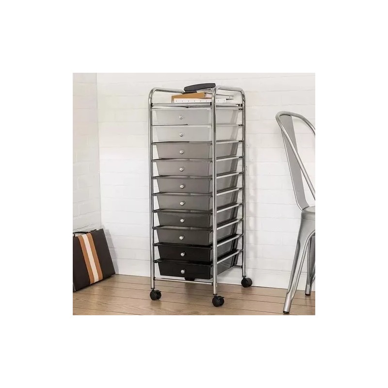 Seville Carro Multiusos Auxiliar Seville 10 Cajones Con Ruedas