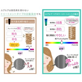 LPLP Hair Color Treatment, Brown, Gray Hair, Hair Dye, Derived from Kelp, Natural Dye, Essential Oil Scent, Gentle on Scalp and Hair, Hypoallergenic, Natural Type, 1 Piece