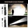 Rechargeable EDC Pocket Flashlight-Small LED Flash Light with 500 Lumens,