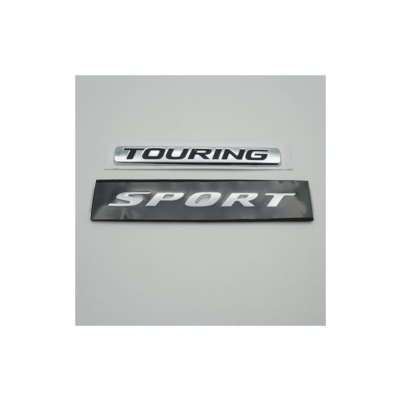 2Pc Sport Touring Rear Trunk Letter Logo Badge Emblem Nameplate