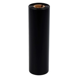 Labelident Thermotransfer Ink Ribbon - 110 mm x 74 m - Premium Resin Ink Ribbon Black, 1 Roll/n, 12 mm Core, Outer Wrap, Thermal Transfer Film for All Foil Labels