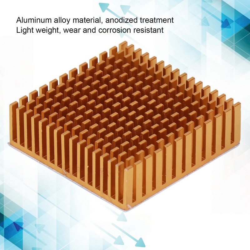 8Pcs Cooling Fins Aluminum Alloy Power Radiator Slotted Heatsink for