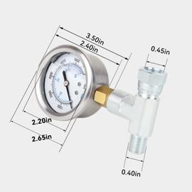 GregYoung Pressure Gauge Assembly for Airless Sprayer,Compatible with Titan 340 400 440 450 540 640 740 840 Airless Sprayers