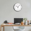 HITO 12 Inch Silent Wall Clock Battery Operated Non Ticking