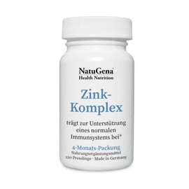 NatuGena Zinc Complex Quadruple Combination Helps Support Immune System 120 Tablets (4 Month Pack)
