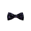 Mini Hair Bow Collection (Alligator Clip, Dark Purple Floral)