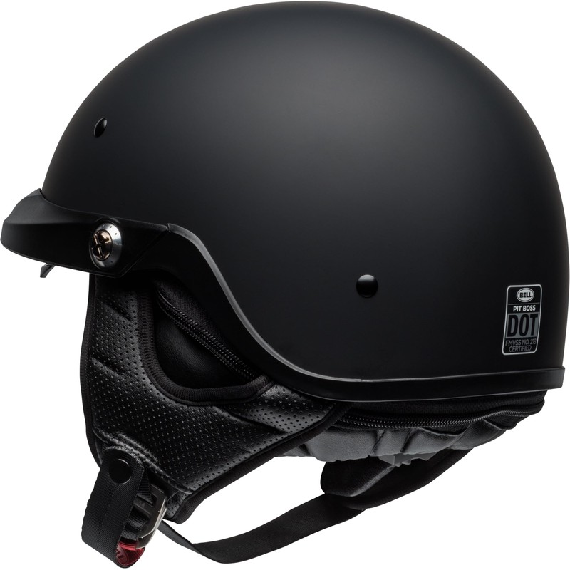 Bell Pit Boss Open-Face Motorcycle Helmet (Solid Matte Black, XXX-Large)