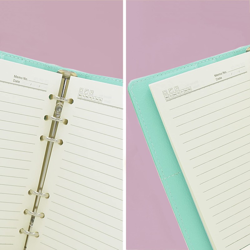 NectaRoy Lock Journal Lockable Refillable Diary, PU Leather Cover Writing