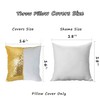 TCBESTO Sublimation Sequin Pillow Blanks 16''x16'' 2PCS Gold Reversible Sequin