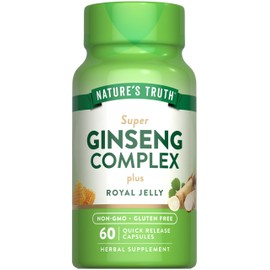 Nature's Truth Nature's Truth Super Ginseng Complex | 60 Capsules | with Royal Jelly | Non-GMO & Gluten Free Supplement
