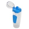 Fruit Infuser Water Bottle Anti Slip Grip Flip Top Lid