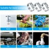 20 Pcs Hose Clips Set, Adjustable 6-51mm Range Hose Clamps