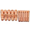 Alffun 67pcs TIG Gas Lens Back Cap Collet Body Assorted