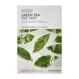 The Face Shop Miracle House The Face Shop Grinded Green Tea Mask Sheet 20 sheets 716952 / 미라클하우스 더페이스샵 갈아만든 마스크시트 녹차 20매 716952
