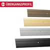 Gedotec Transition Profile for Screwing Aluminium Silver 90 cm Length
