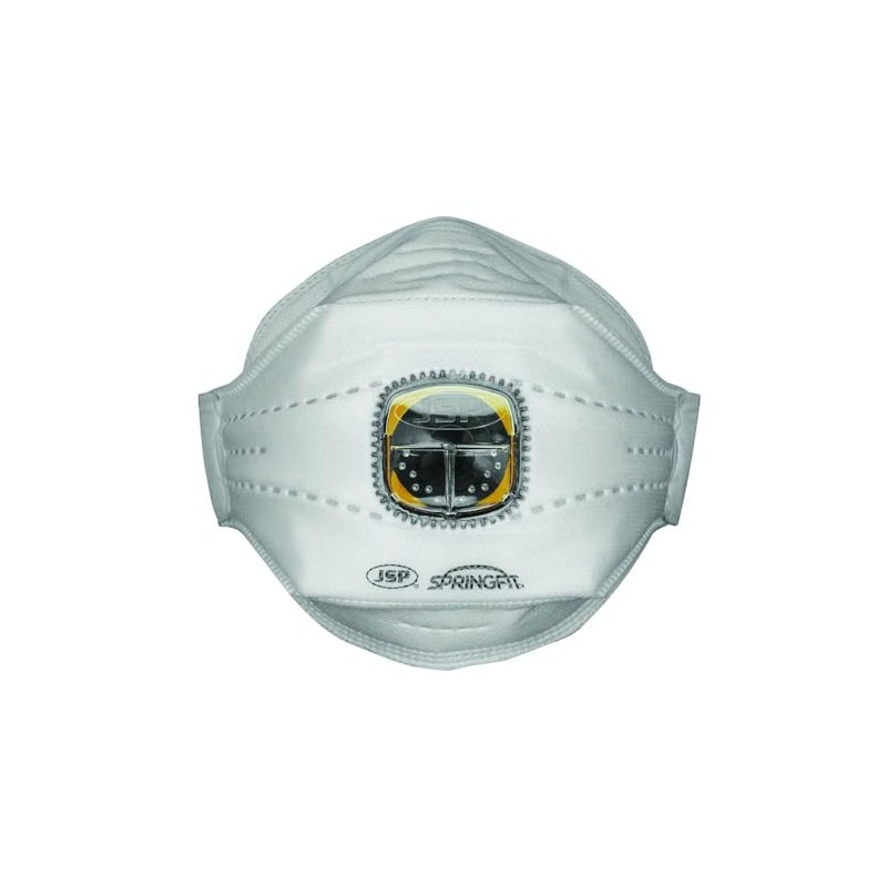 JSP Springfit 425mL FFP2 Disposable Dustmask with Typhoon Valve,medium/Large (BGA172-202-N00)