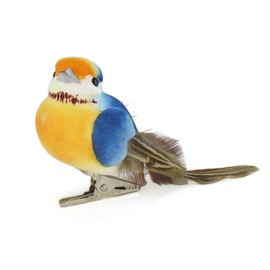 Artemio 10 x 4.5 x 4 cm 3-Piece Birds on Clip, Multi-Colour