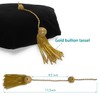 Endea Graduation Deluxe Doctoral Tam with Six Sides and Gold