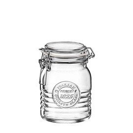 Bormioli Rocco Officina1825 Jar with Swing Top, 17 oz, Clear, 1 Count (Pack of 1)