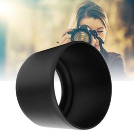 Camera Lens Hood,LH-61E Black Plastic Lens Hood,Tulip Flower Lens Hood for Olympus 70-300mm f / 4.8-6.7 Cameras.