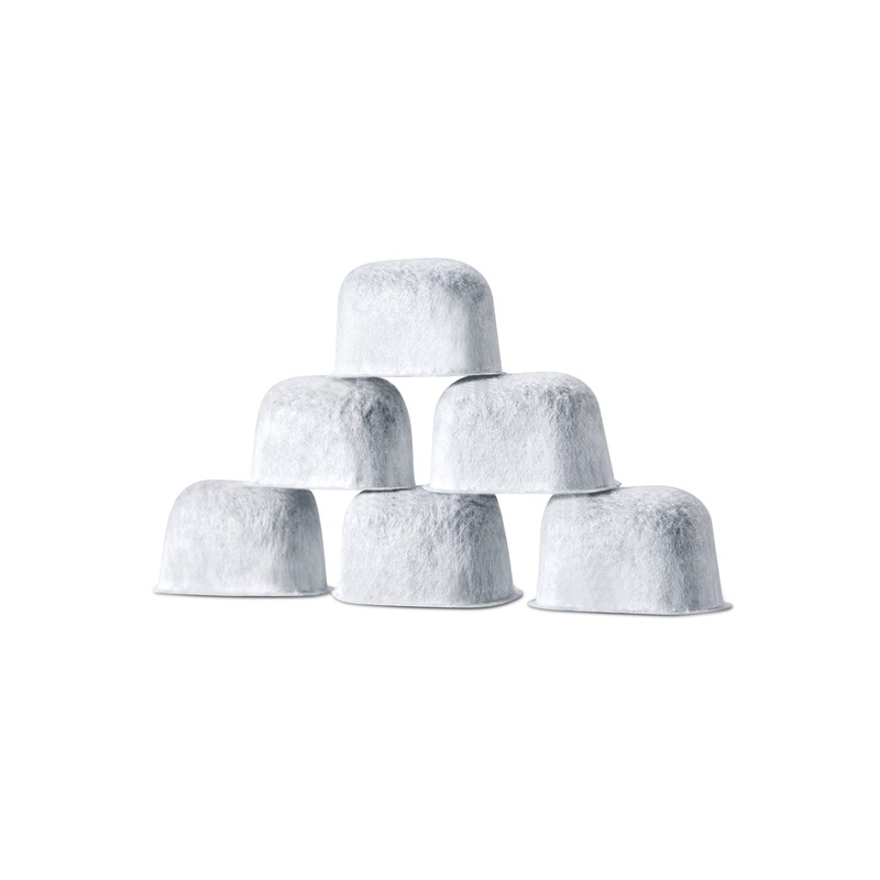 6-pack Replacement Charcoal Water filter Cartridges with Starter Kit Combo