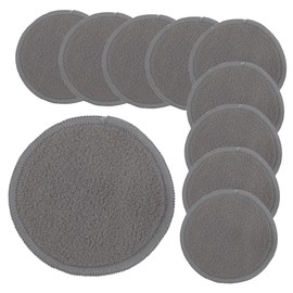 Minkissy 13pcs Reusable Bamboo Fiber Makeup Remover Pads Cotton Mesh Bag Facial Cleansing Rounds for Gentle Skin Care Includes Finger Design Pads for Skin Types