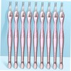 SAFIGLE 10Pcs Manicure Dead Skin Forks Removers Durable Nail Art