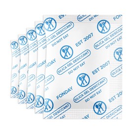 Fonday 1 Gram 5000 Packets Fonday Food Grade Silica Gel Desiccants Packs Moisture Absorbers Dehumidifier