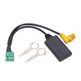 Bluetooth 5.0 Cable, Qiilu AMI Adapter Cable, MMI 3G AMI 12-Pin Bluetooth 5.0 AUX Cable Adapter, Wireless Audio Input Replacement for Q5 S5 Other Car Parts