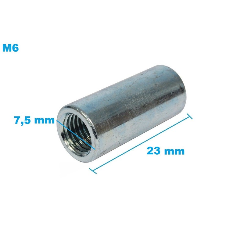 12 x Galvanised Steel Threaded Sleeves, Sturdy Thread Insert, Ideal