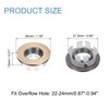 uxcell 8pcs Sink Overflow Rings, Bathroom Kitchen Basin Trim Bath