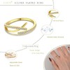 Gold Ring Thumb Rings for Women 925 Sterling Silver Plated