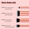 Real Techniques 4 Piece Face Base Makeup Brush Set, For