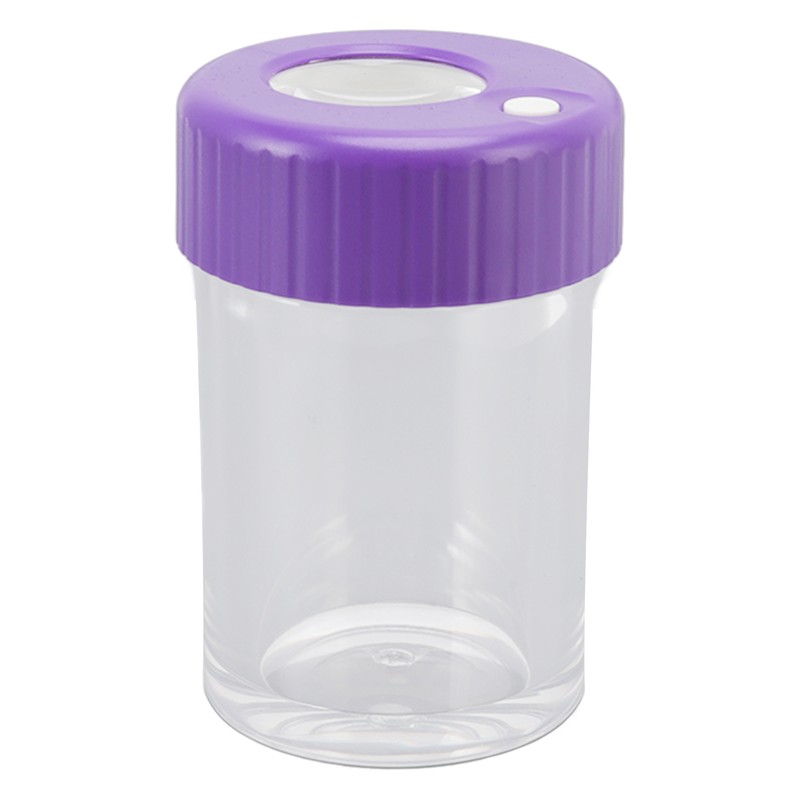 Magnifying Viewing Jar Multifunction Waterproof Magnifying Glass Storage Jar with