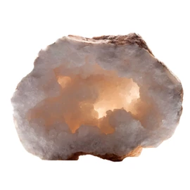 Mineralist Collection Natural Geode Quartz Crystals, Real Geodes Quartz Gemstone Specimen, Cleansing and Healing High Energy Crystal Clusters, Crystals Decor, Reiki Yoga,White Angel Aura Quartz