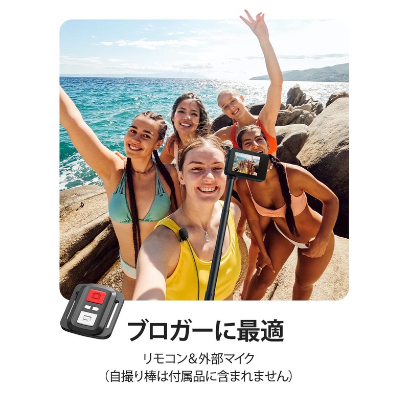 Surfola Action Camera, 4K 60FPS Underwater Camera, Waterproof Camera, 32.8