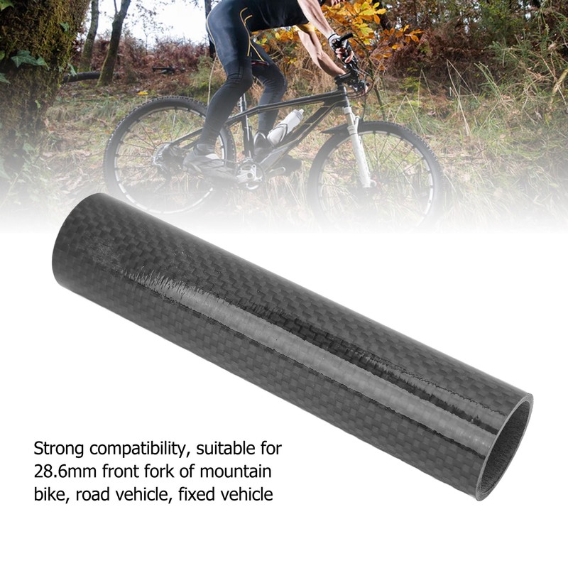 15cm 28.6mm Bike Front Fork Washer Glossy 3K Carbon Fiber