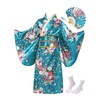 CRFASIBE Japanese Traditional Dress Kimono Robe for Kids Girls Yukata