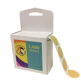 Brown Craft Paper Stickers, Round, 1-Inch, 1000 Labels Per Roll With Dispenser Box, Self-Adhesive