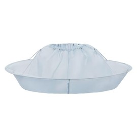 Hair Cutting Capes for Men/Kids, Haircut Umbrella Barber Cloak Cape for Home & Salon Use, Anti-static, Adjustable Neck Size (White)