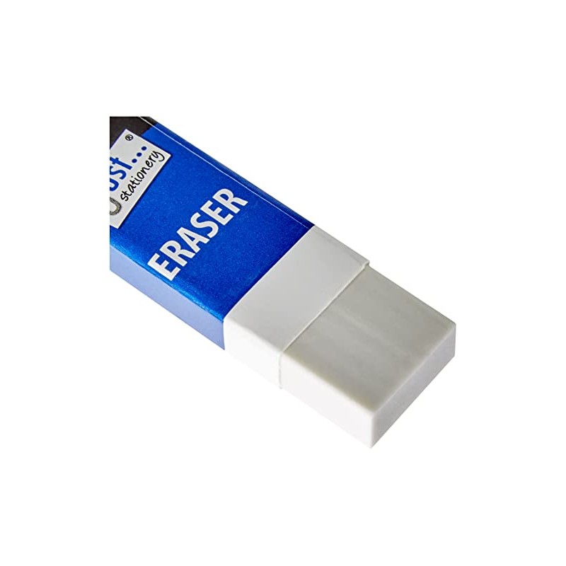 Just Stationery Eraser - White (Pack of 6)