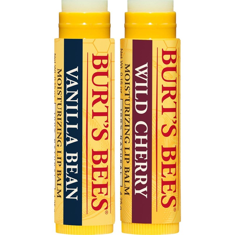 Burt's Bees Moisturizing Lip Balm for Dry Lips, 100% Natural