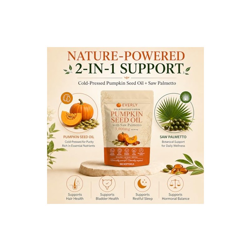 with Saw Palmetto, 180 SOFTGELS (1PCS)