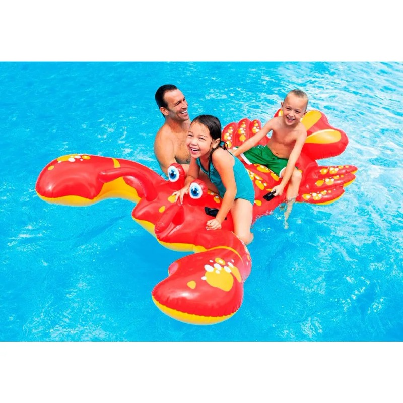 Intex Colchoneta Langosta Inflable Intex Color Rojo